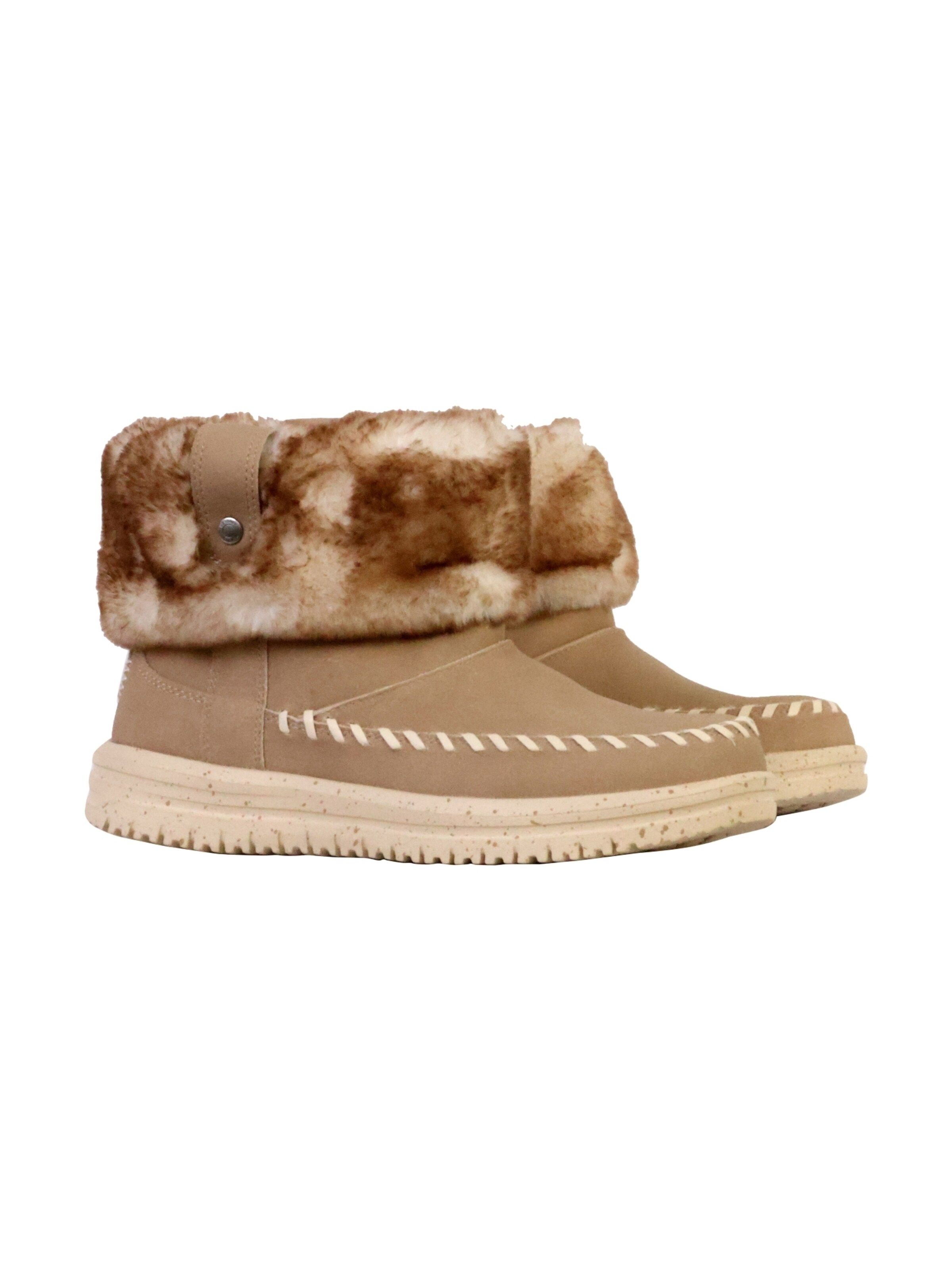 HEY DUDE Booties in Beige