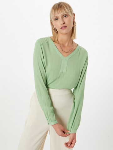 Kaffe - Blusa 'Amber' en verde: frente