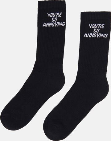 Ombre Socks 'U152' in Black: front