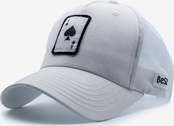 Casquette 'premium' Be52 en blanc : devant