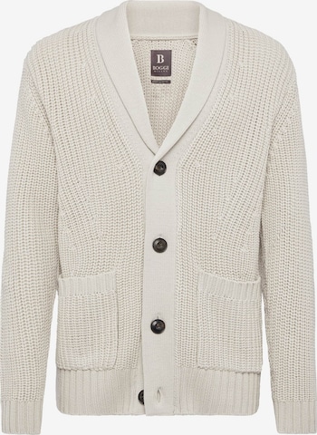 Boggi Milano Gebreid vest in Beige: voorkant