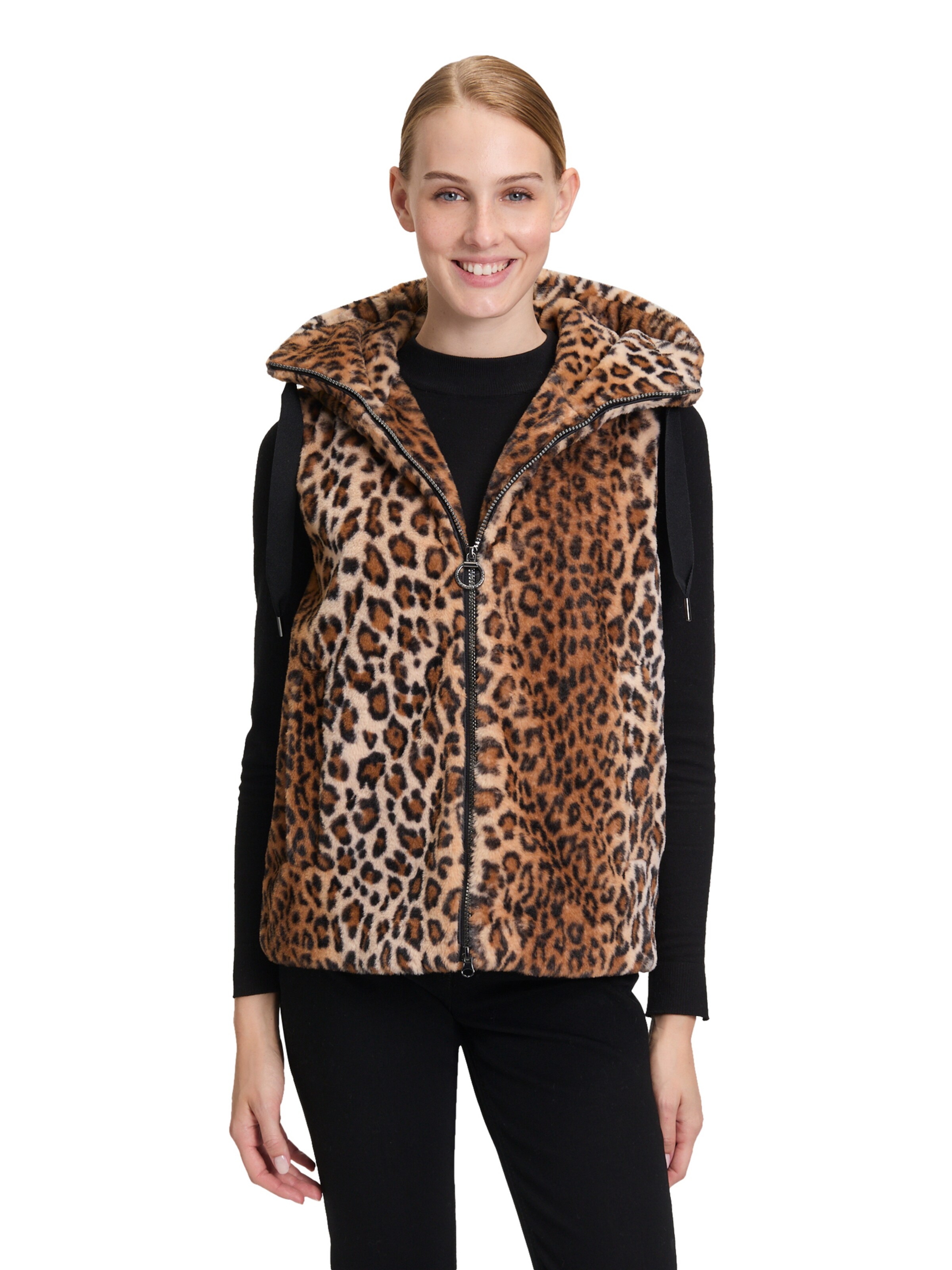 Gilet Betty Barclay en marron : devant