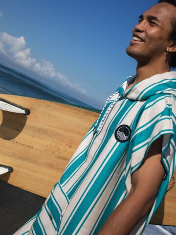 woodsandwaves - Albornoz corto 'Surf-Poncho' en Mezcla de colores