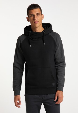 MO Sweatshirt in Zwart: voorkant