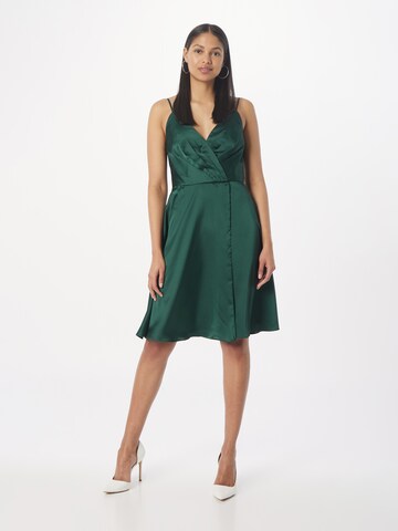 Robe de cocktail MAGIC NIGHTS en vert : devant