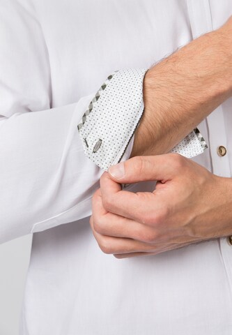 STOCKERPOINT Comfort Fit Trachtenhemd 'Alexio' in Weiß