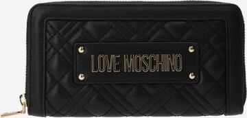 melns Love Moschino Naudas maks: no priekšpuses