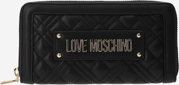 Portofel de la Love Moschino pe negru: față