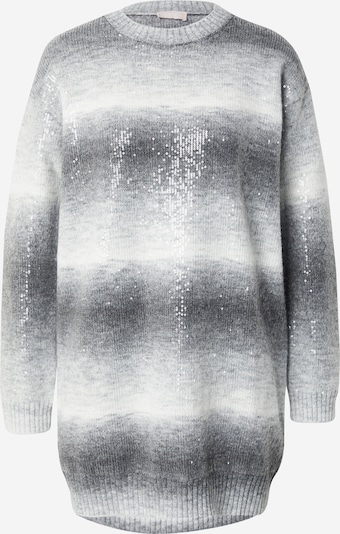 PATRIZIA PEPE Pletena haljina 'ABITO' u siva / svijetlosiva / tamo siva / bijela, Pregled proizvoda