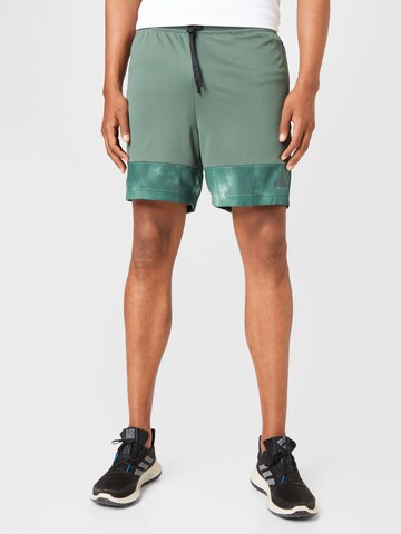 ADIDAS PERFORMANCE Regular Sportbroek in Groen: voorkant