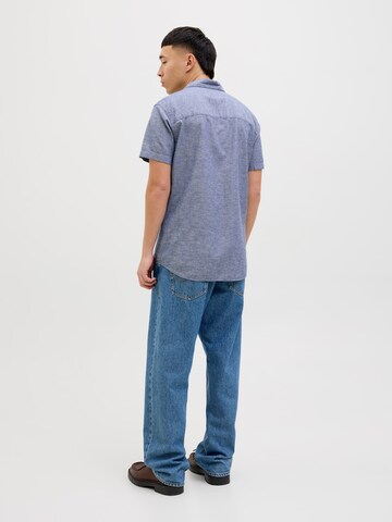 JACK & JONES Slim Fit Skjorte 'JJEBREEZE' i blå