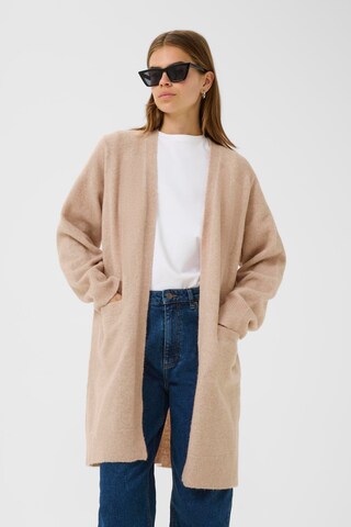 Cardigan oversize 'Guni' InWear en beige : devant