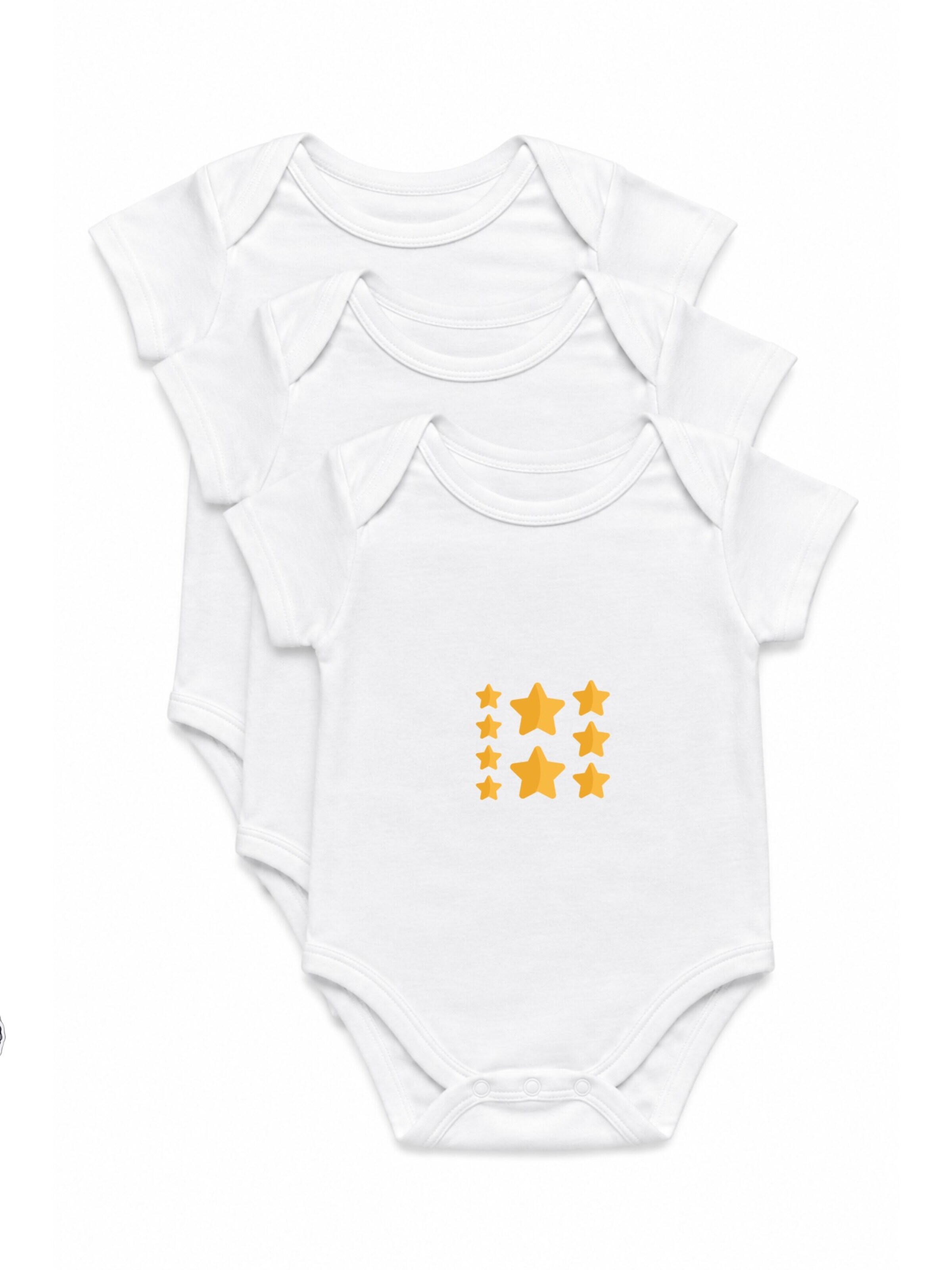 amorubi.com Dupačky/body 'Sterne Set' – bílá: přední strana