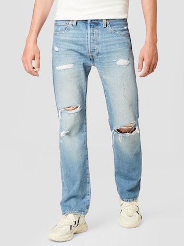 LEVI'S ® Regular Jeans '501' in Blauw: voorkant