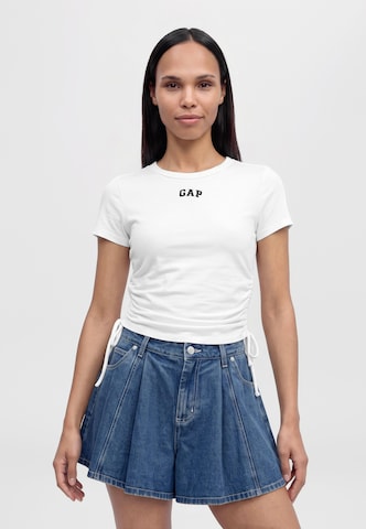 Gap Petite Тениска в бяло: отпред