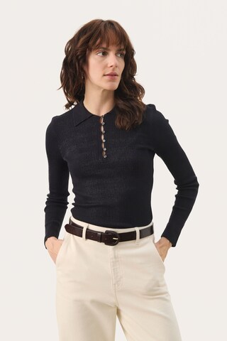 Pull-over Part Two en bleu : devant