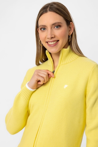DENIM CULTURE Knit cardigan in Yellow
