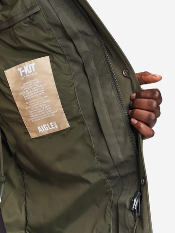 AIGLE Between-seasons parka 'T-Kit' in Green