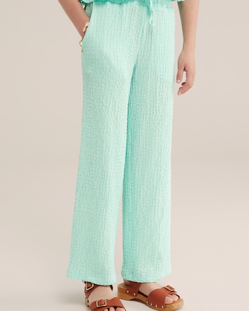 WE Fashion Loosefit Hose in Grün: Vorderseite