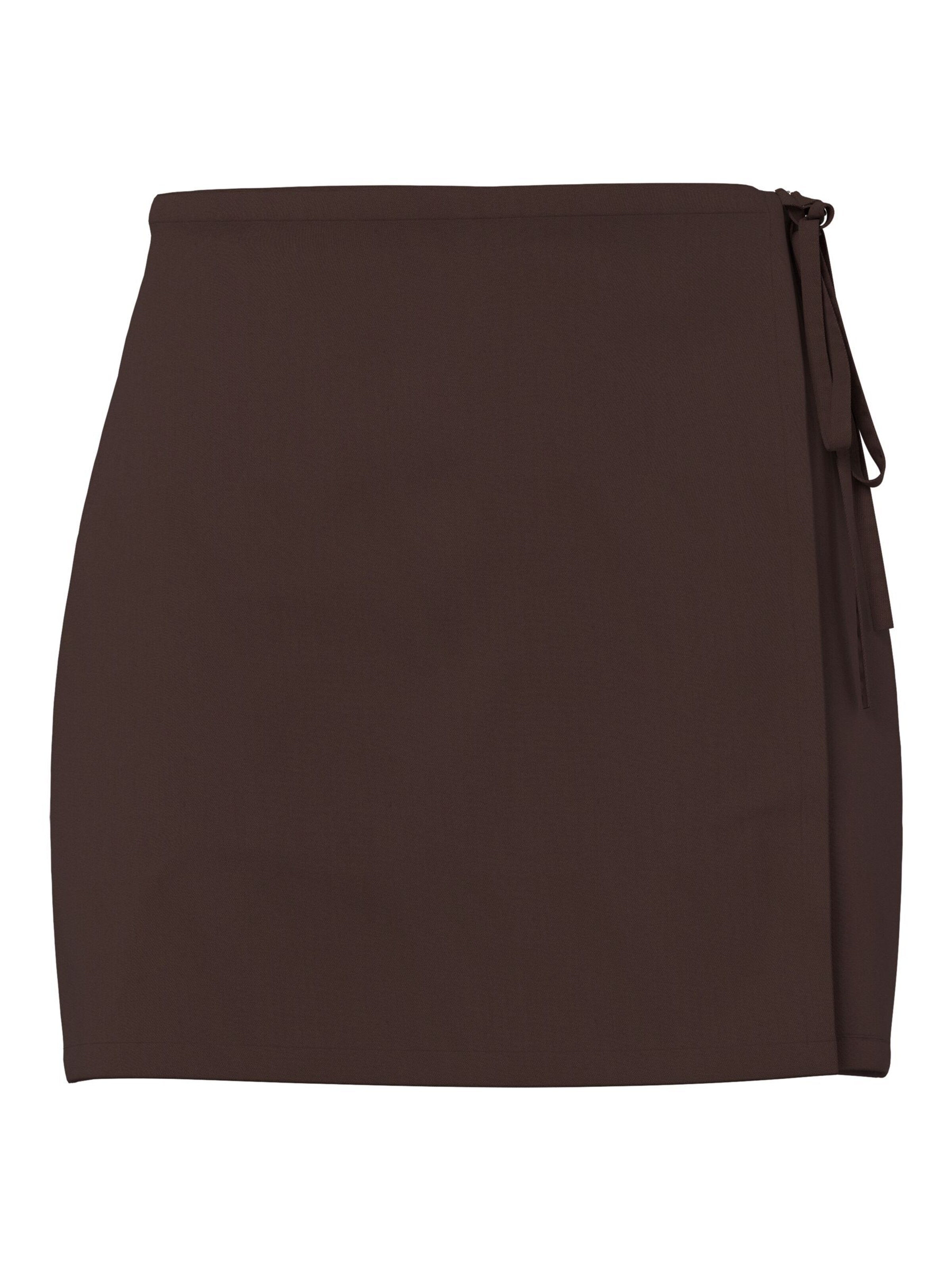PIECES Nederdel 'PCBosella' i brun, Produktvisning