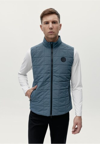 Born Living Yoga Vest 'Merrit' in Blue: front