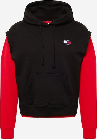 Tommy Jeans Sweatshirt & Sweatjacke, värv must: eest vaates