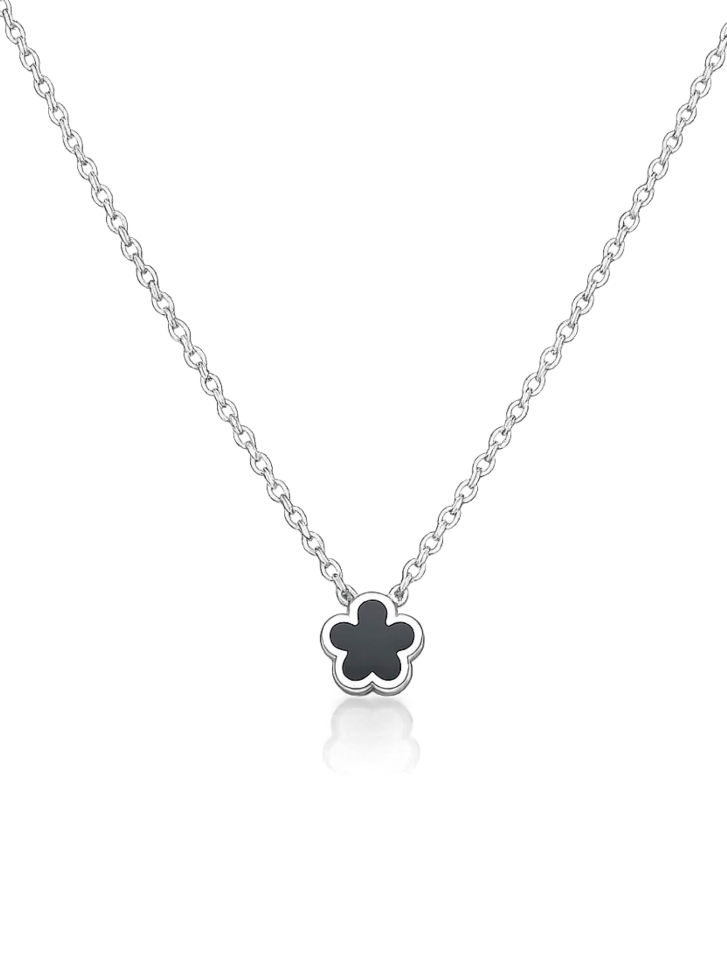 Collana 'Clover' di Pure Schmuck in argento: frontale