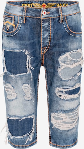 CIPO & BAXX Regular Jeans-Shorts in Blau: predná strana