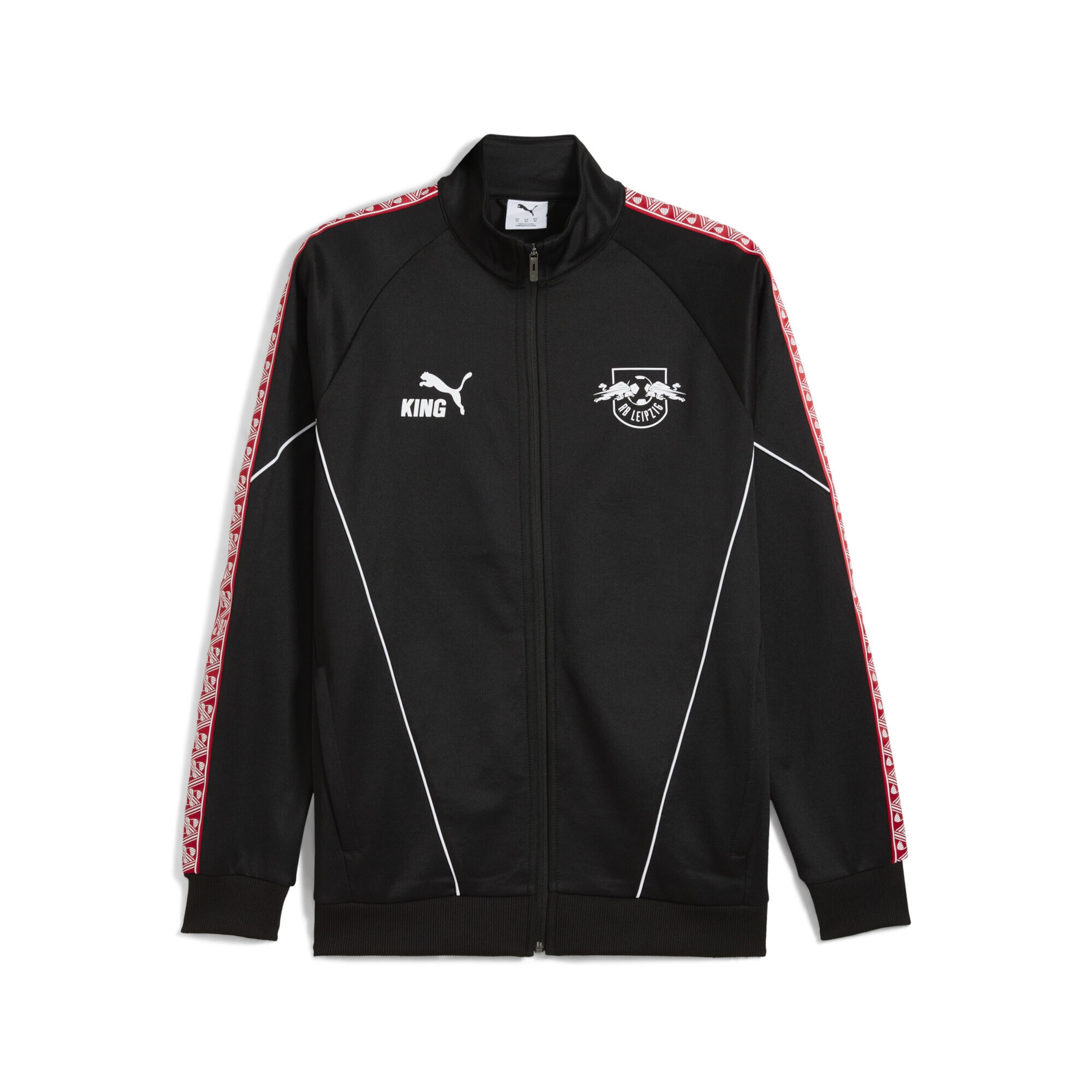 Veste de sport 'RB Leipzig KING Anthem' PUMA en noir : devant