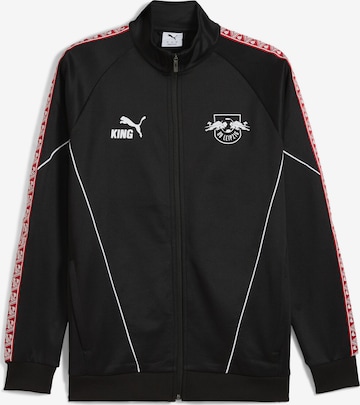 PUMA Sportjacke 'RB Leipzig KING Anthem' in Schwarz: Vorderseite