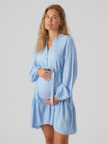 MAMALICIOUS Shirt dress 'MERCY LIA' in Blue: front