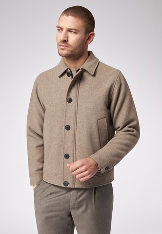 Veste mi-saison ROY ROBSON en marron : devant