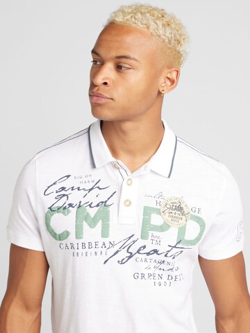 CAMP DAVID Poloshirt in Weiß