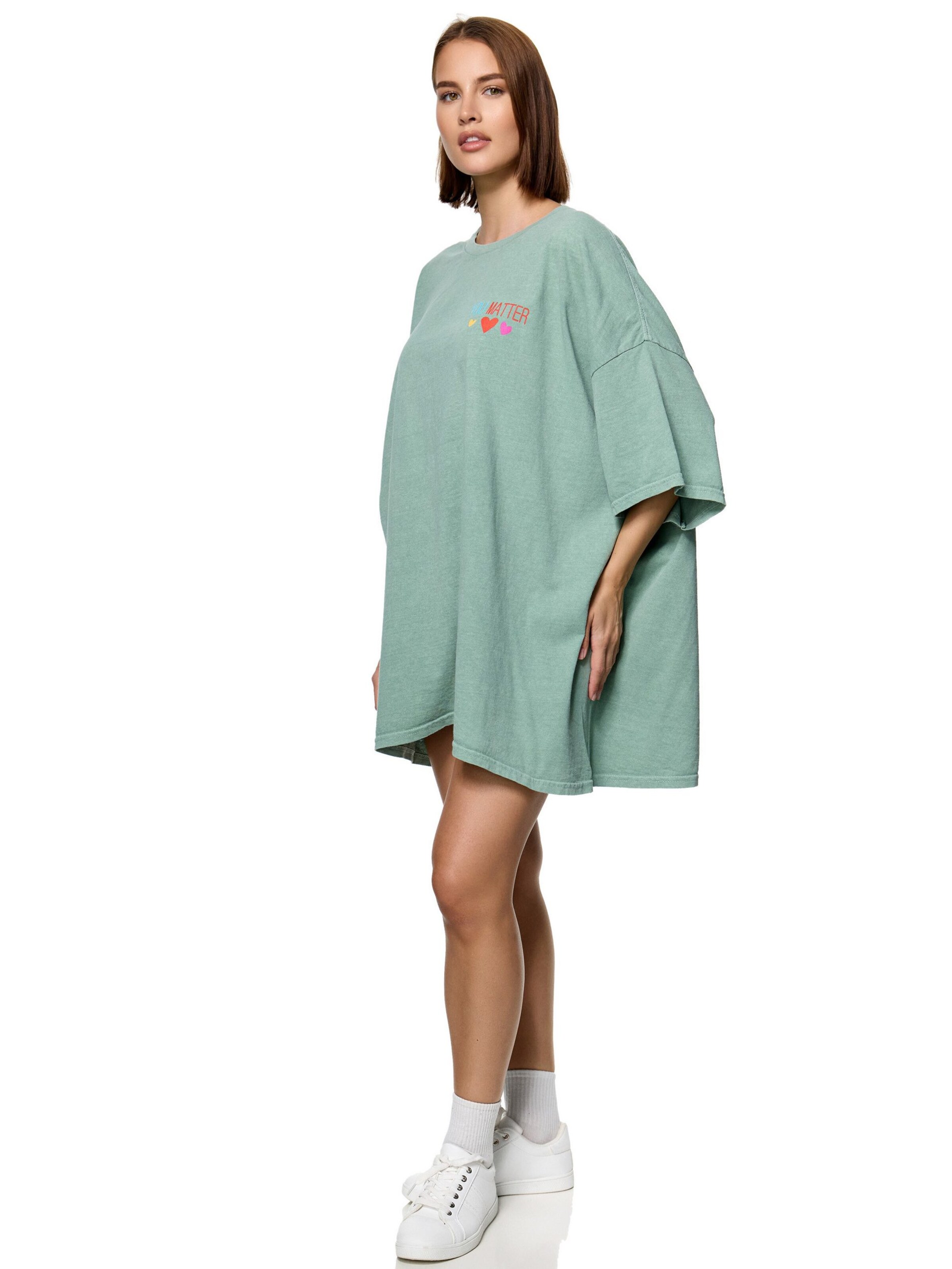 Worldclassca Oversizeshirt 'No Matter'‌‌‌‌‌‌‌‌ in Grün