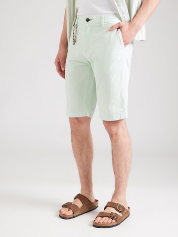 INDICODE JEANS Regular Chinohousut 'Piffer' värissä sininen: etupuoli