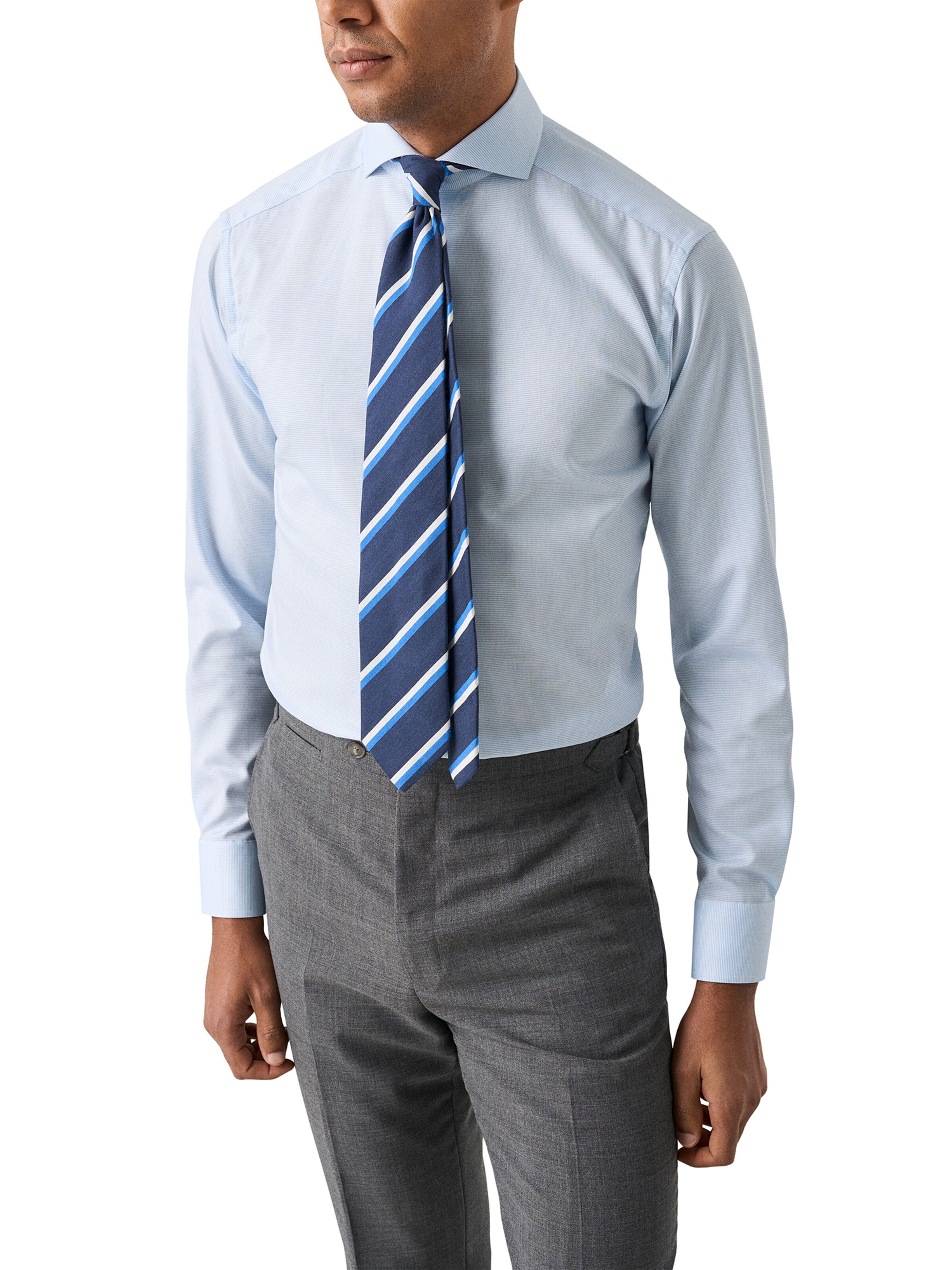 ETON Слим Рубашка в Синий