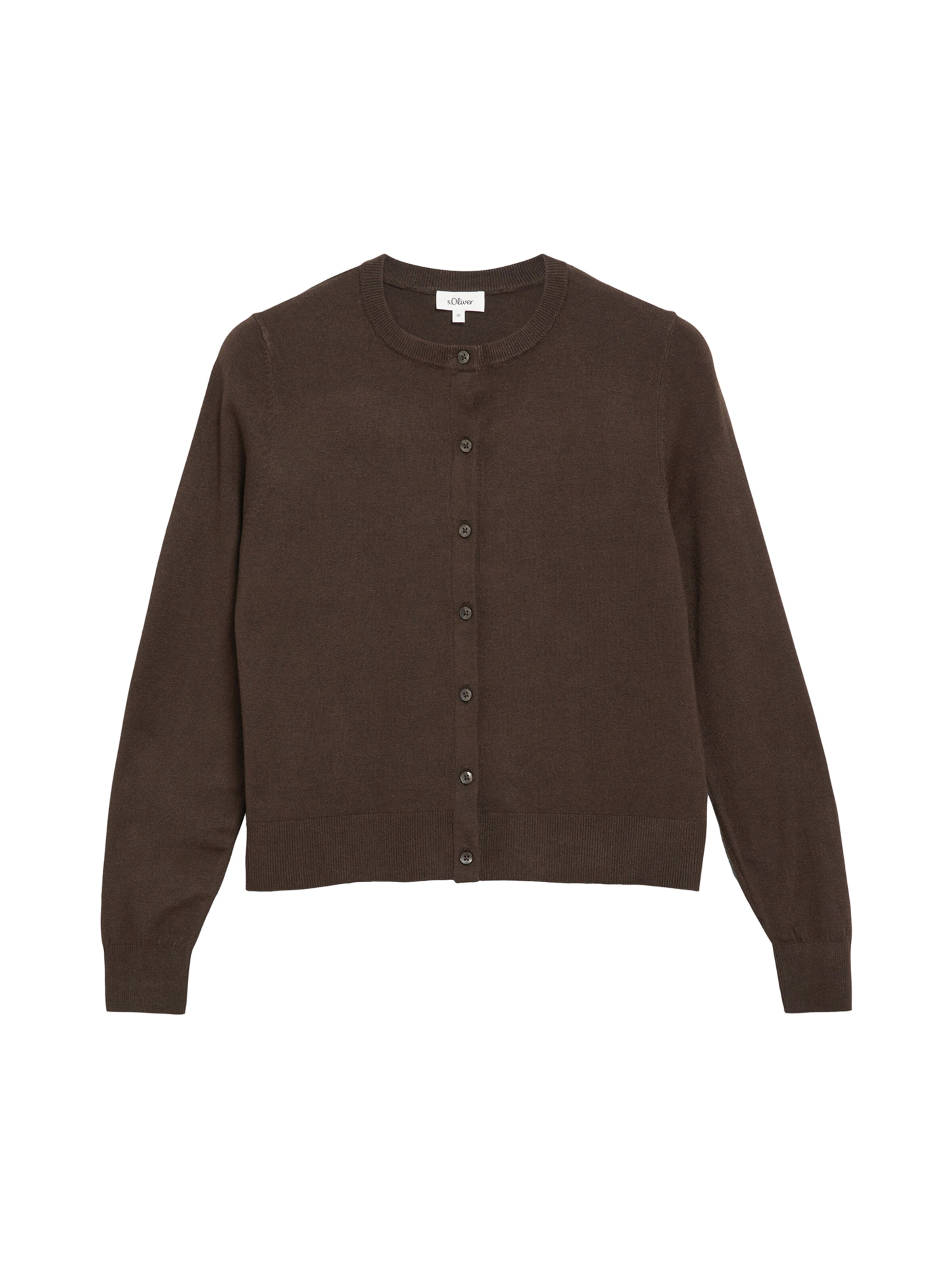 s.Oliver Strickjacke in Braun: Vorderseite