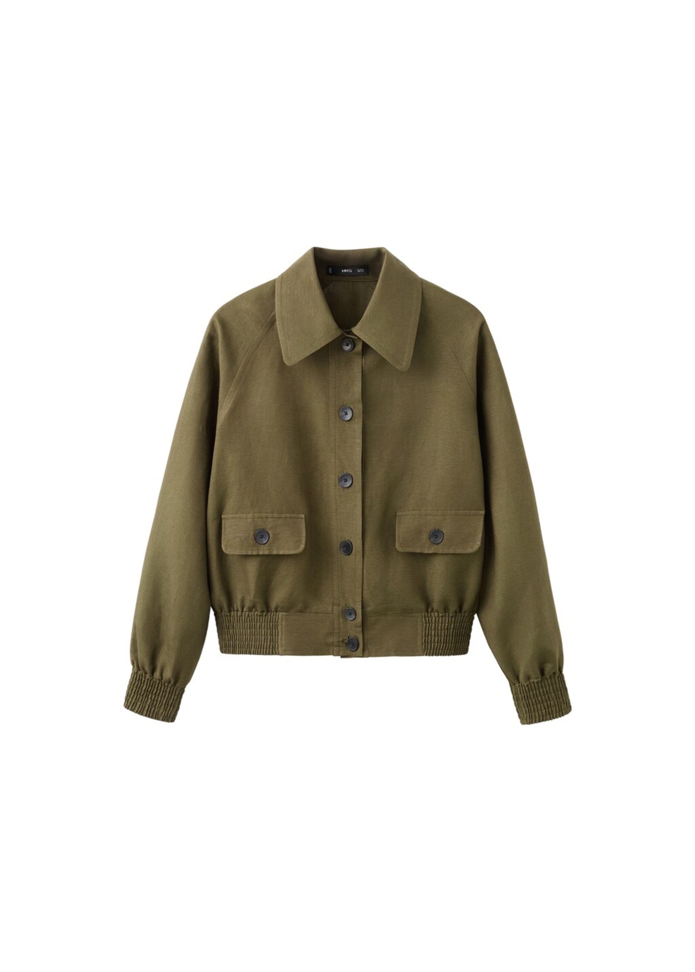 MANGO Between-Season Jacket 'Demi-h' in Green