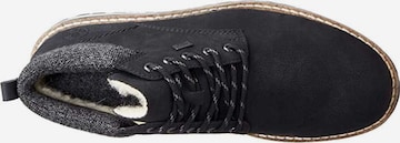 Rieker Lace-Up Boots in Black