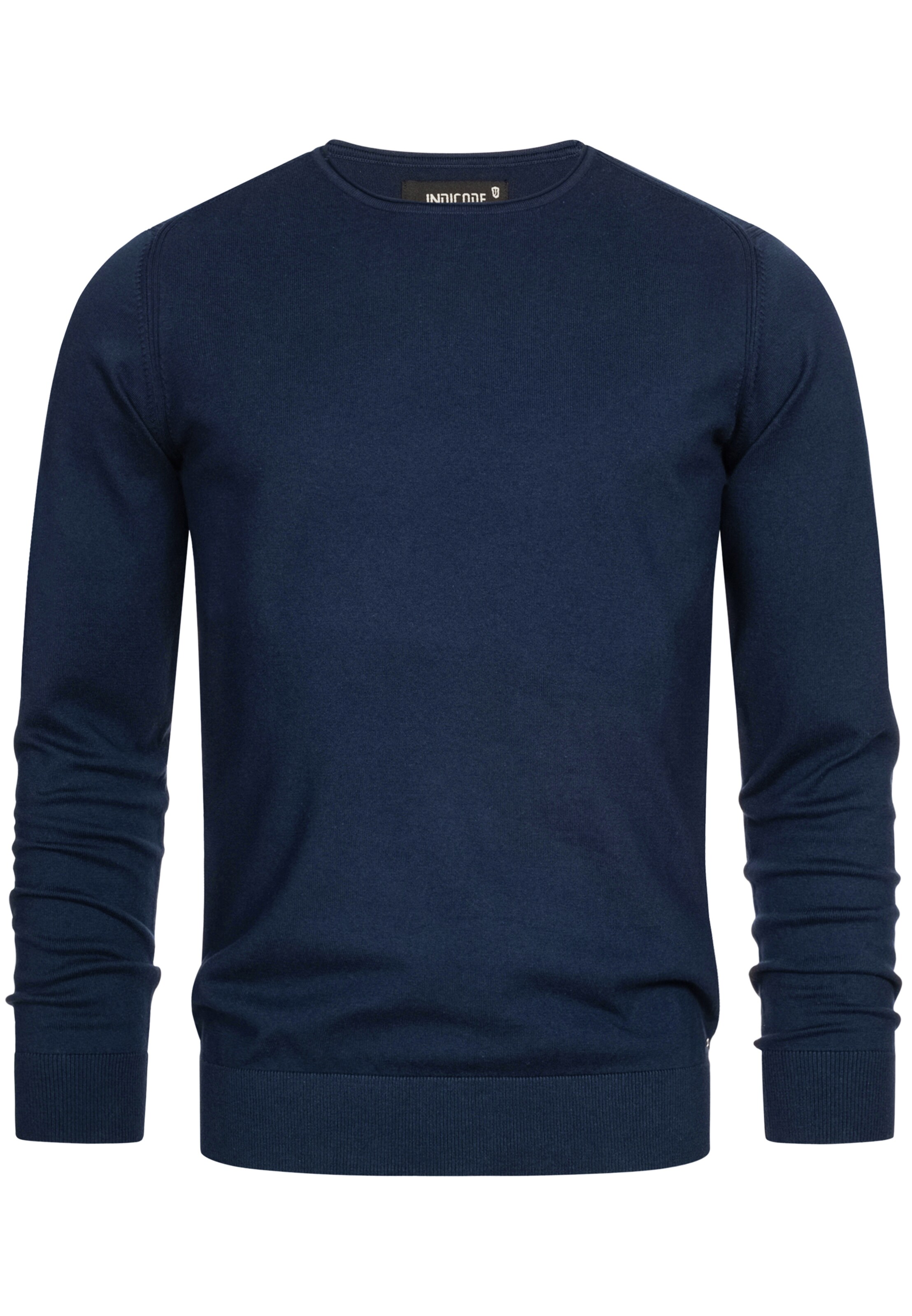 INDICODE JEANS Sweater 'Gamal' in Blue: front