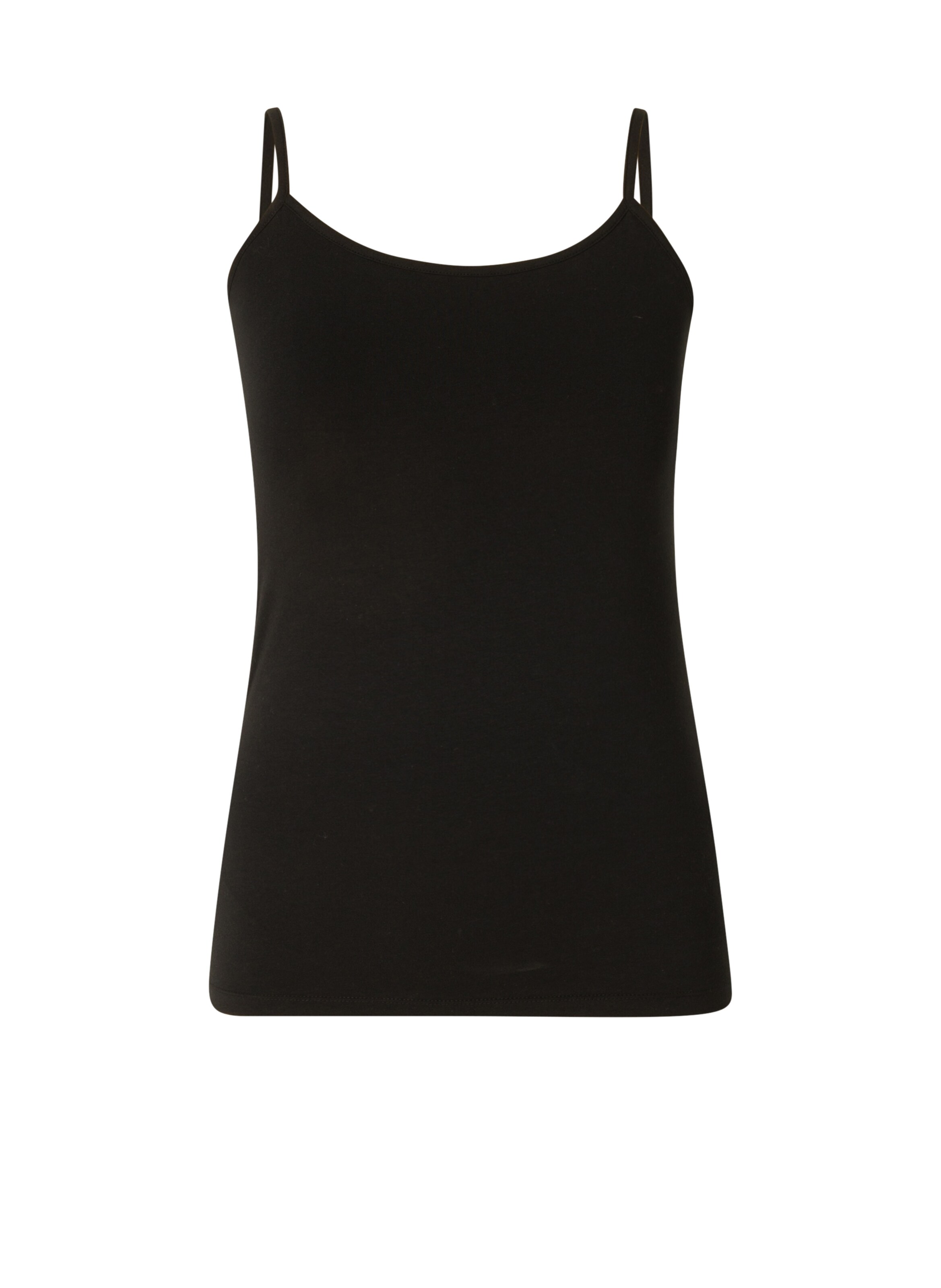 BASE LEVEL Top in Schwarz: Vorderseite