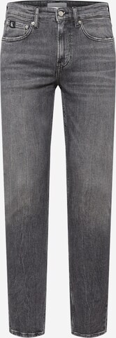 Calvin Klein Jeans Slimfit Jeans in Grijs: voorkant