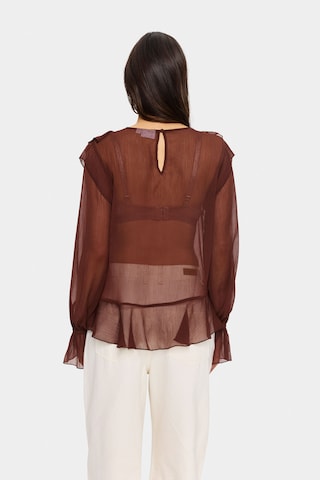 SAINT TROPEZ Blouse 'Labelle' in Brown