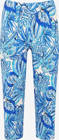 Yoek Loosefit Broek in Blauw: voorkant