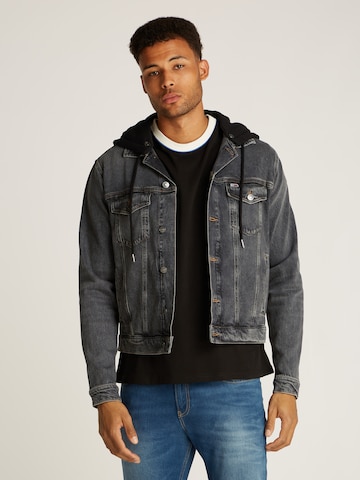 Tommy Jeans Jacke 'RYAN' in Schwarz: Vorderseite