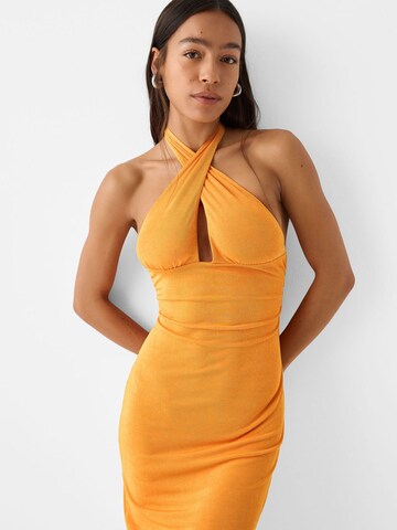 Bershka Sukienka w kolorze pomarańczowy
