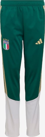 ADIDAS PERFORMANCE Slim fit Sports trousers 'Italien 26 Tiro' in Green: front
