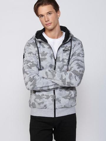 KOROSHI Sweatjacke in Grau