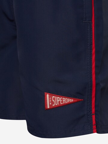 Superdry Badeshorts 'Vintage' in Blau