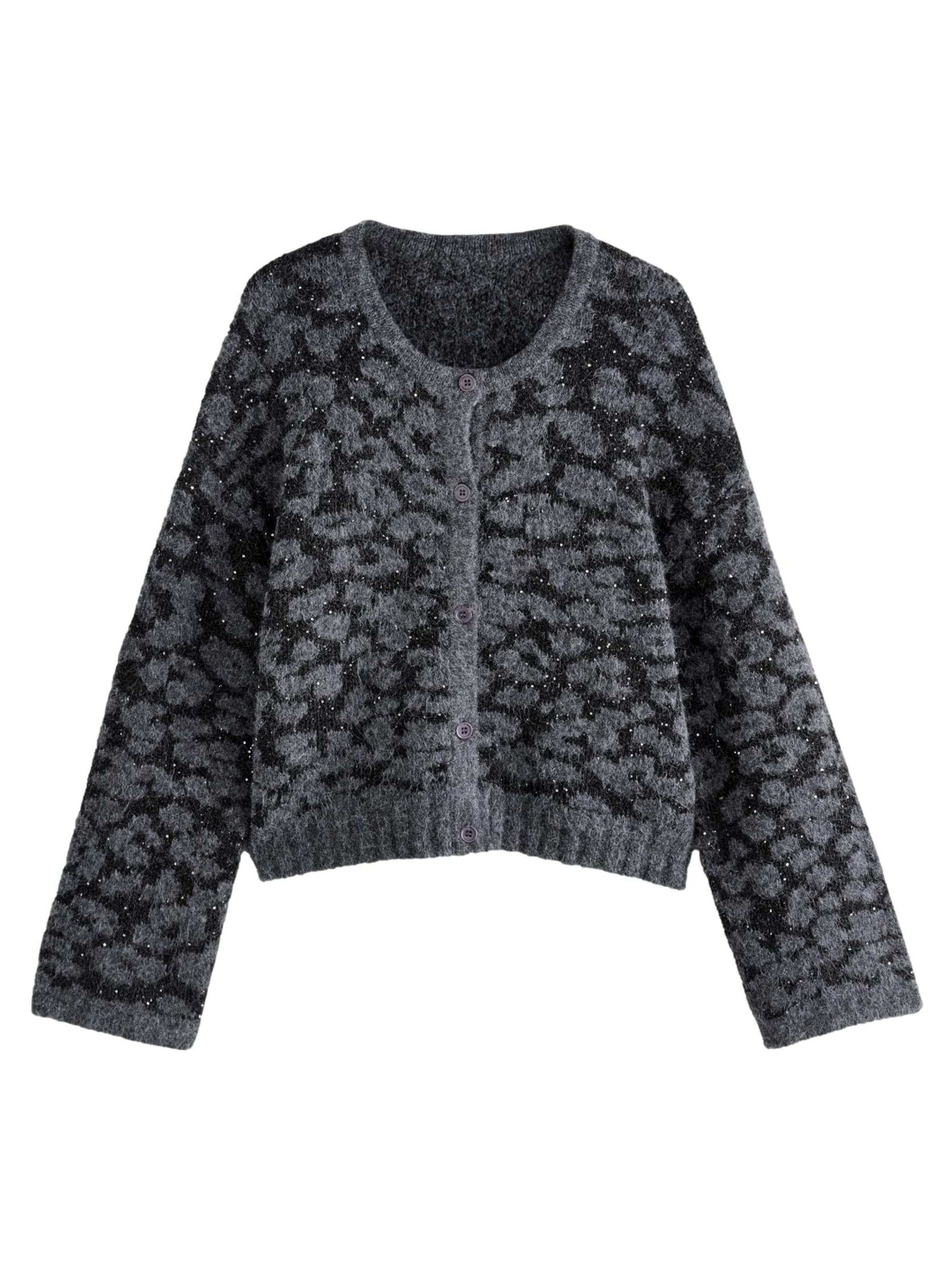 Rockett St George Strickjacke in Schwarz: Vorderseite